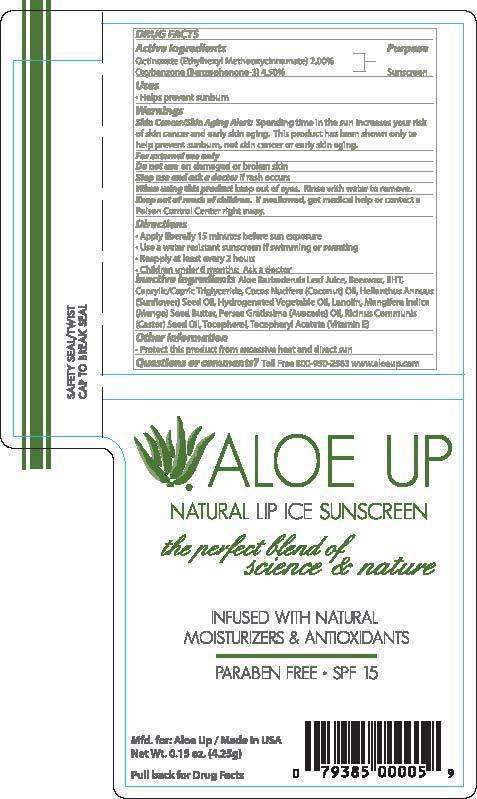 ALOE UP NATURAL LIP ICE SUNSCREEN